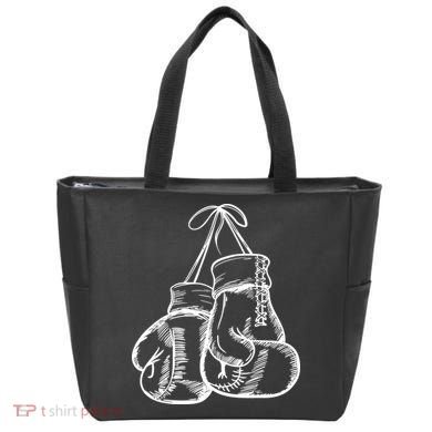 Retro Love White Boxing Gloves Tote Bag
