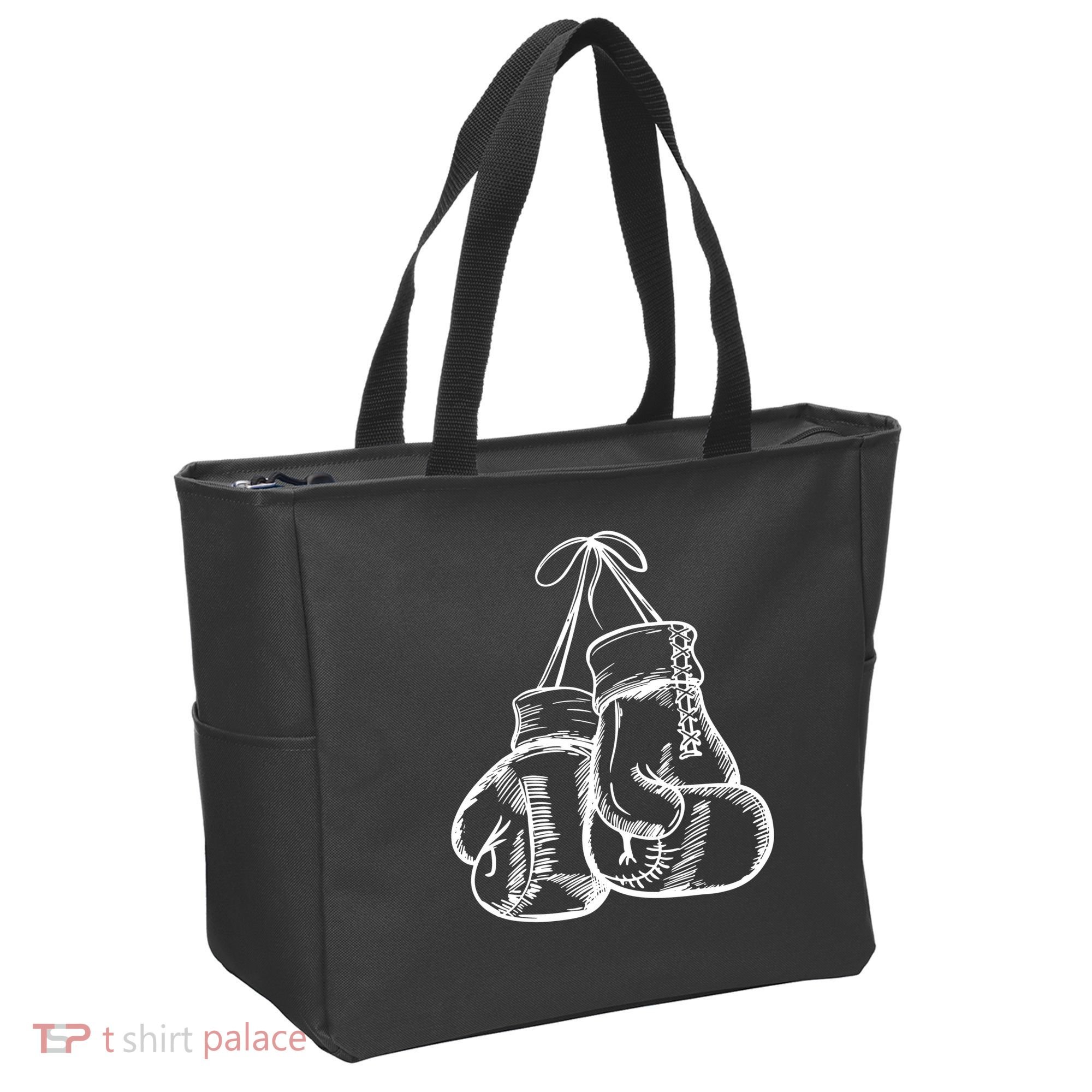 Retro Love White Boxing Gloves Tote Bag