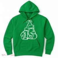 Retro Love White Boxing Gloves Hoodie thumb 0