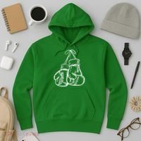 Retro Love White Boxing Gloves Hoodie thumb 3