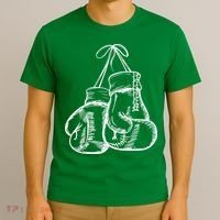 Retro Love White Boxing Gloves T-Shirt thumb 3