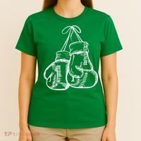 Retro Love White Boxing Gloves T-Shirt thumb 4