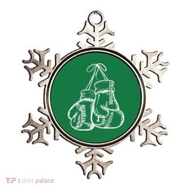 Retro Love White Boxing Gloves Ornament