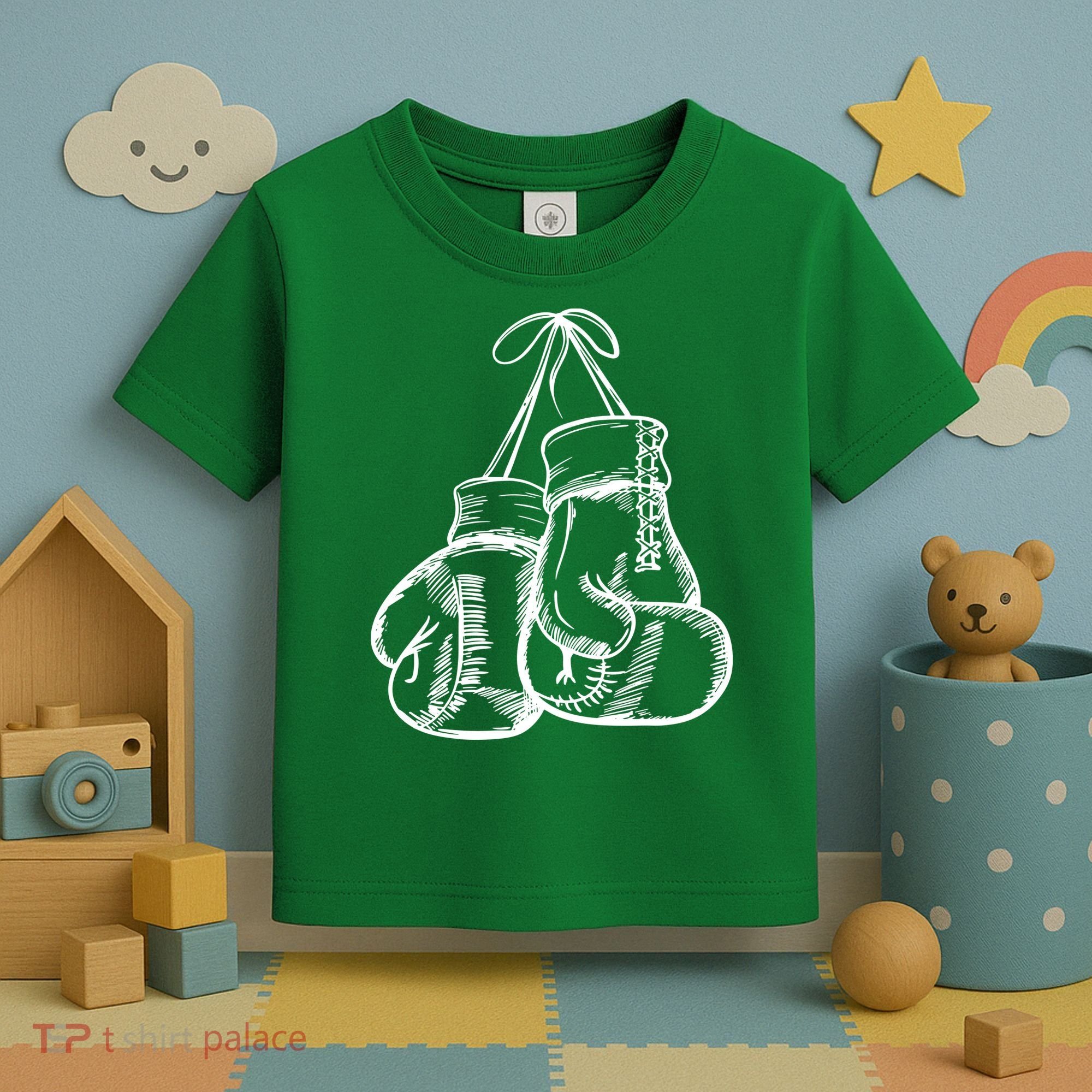 Retro Love White Boxing Gloves Toddler T-Shirt