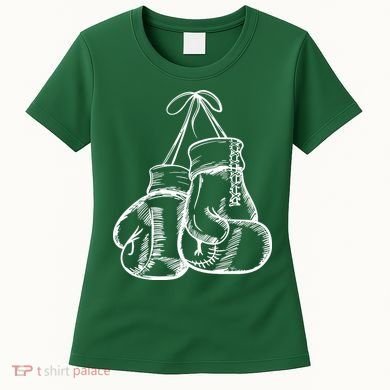 Retro Love White Boxing Gloves Women's T-Shirt