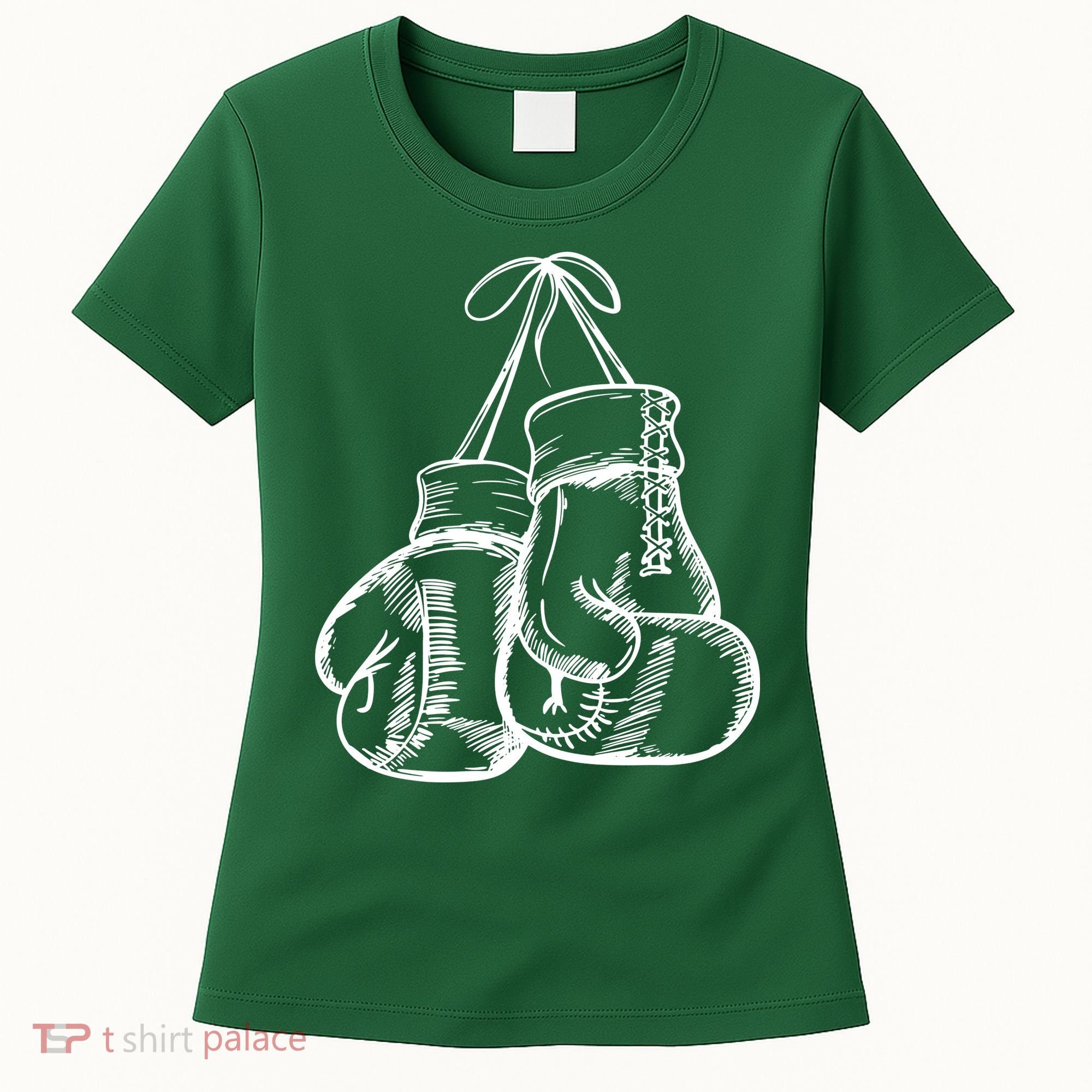 Retro Love White Boxing Gloves Women's T-Shirt