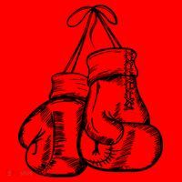 Retro Love White Boxing Gloves Santa Hat thumb 1