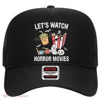 Retro Lets Watch Horror Movies Costume Halloween Hat thumb 0