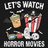 Retro Lets Watch Horror Movies Costume Halloween Visor thumb 3