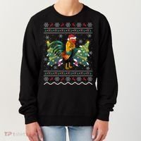 Rooster Lover Xmas Gift Ugly Rooster Christmas Great Gift Women's Sweatshirt thumb 0