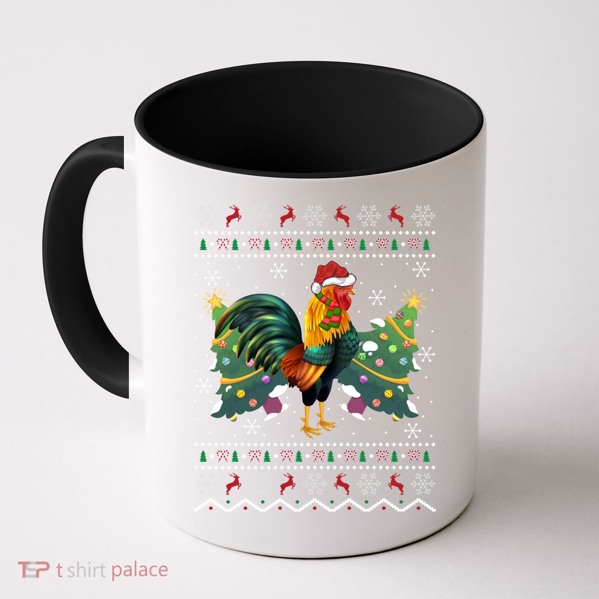 Rooster Lover Xmas Gift Ugly Rooster Christmas Great Gift Coffee Mug