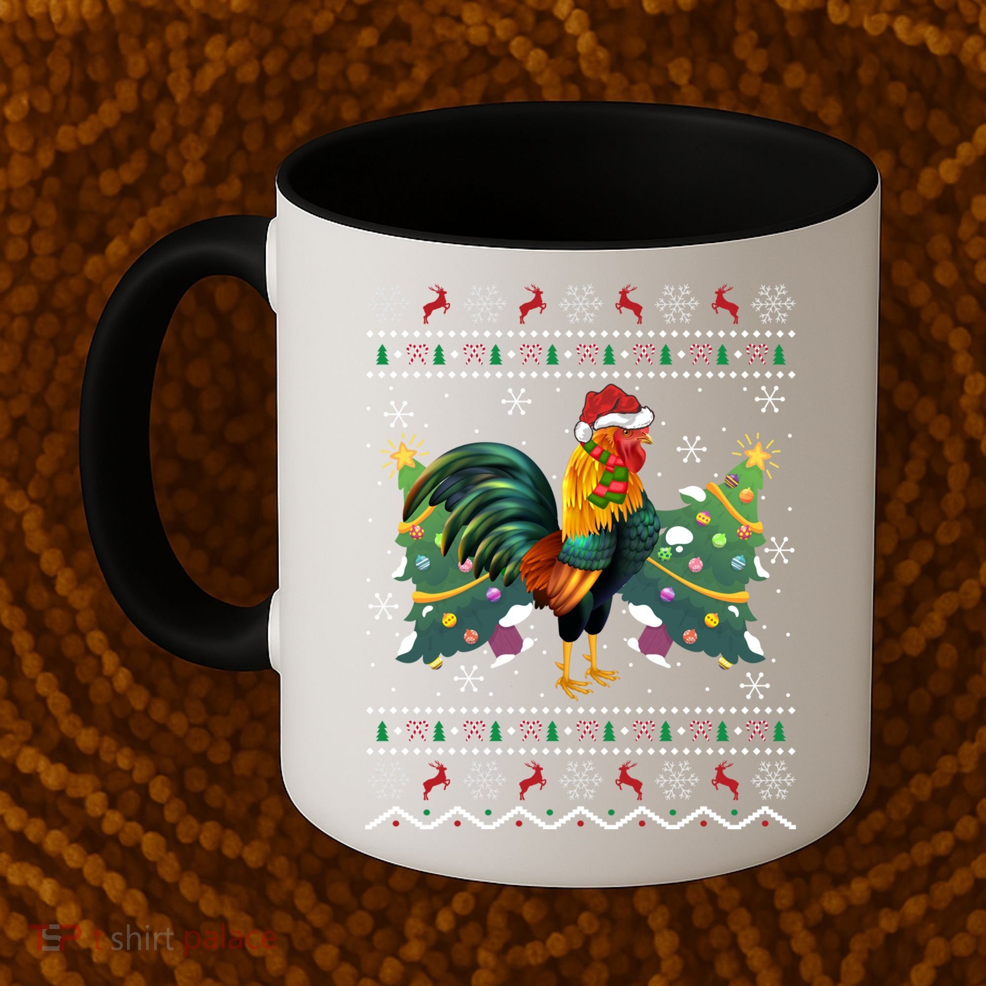 Rooster Lover Xmas Gift Ugly Rooster Christmas Great Gift Coffee Mug
