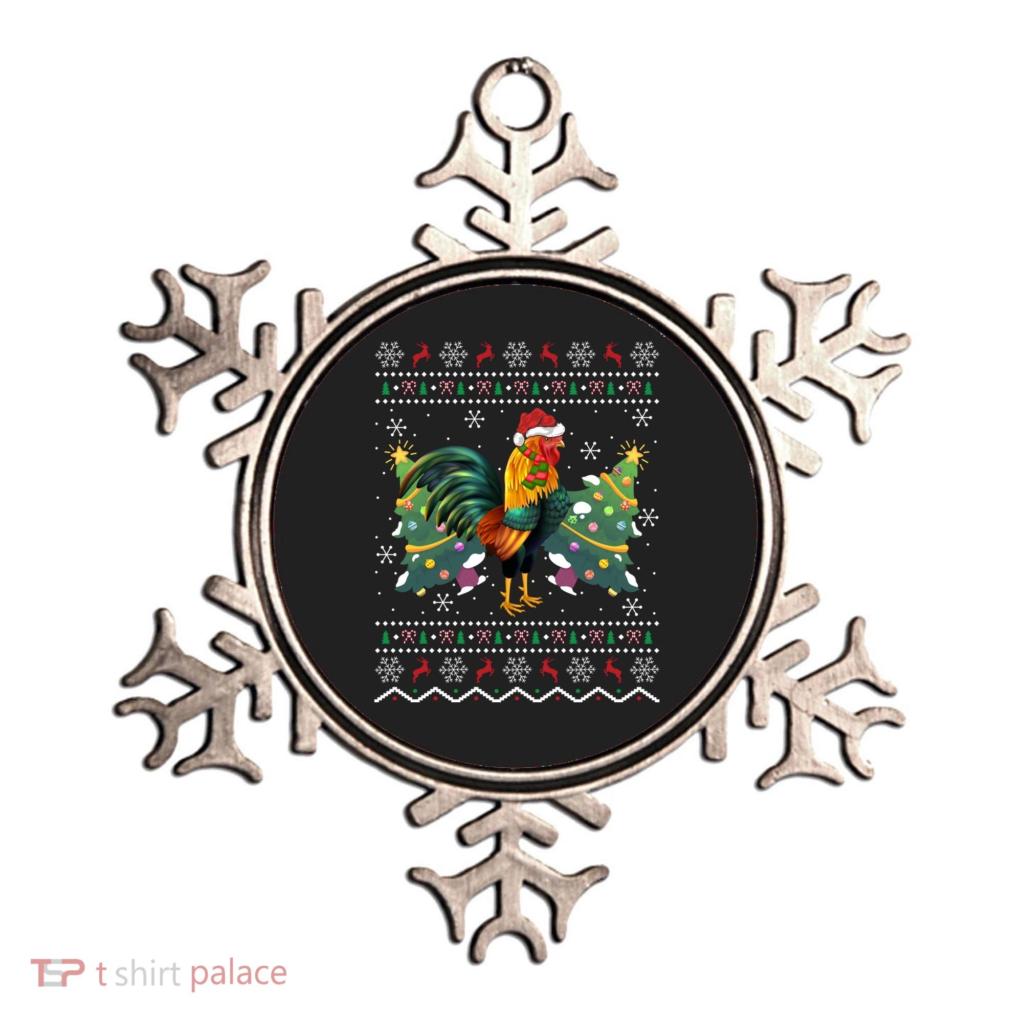 Rooster Lover Xmas Gift Ugly Rooster Christmas Great Gift Ornament