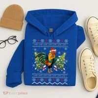 Rooster Lover Xmas Gift Ugly Rooster Christmas Great Gift Hoodie thumb 4