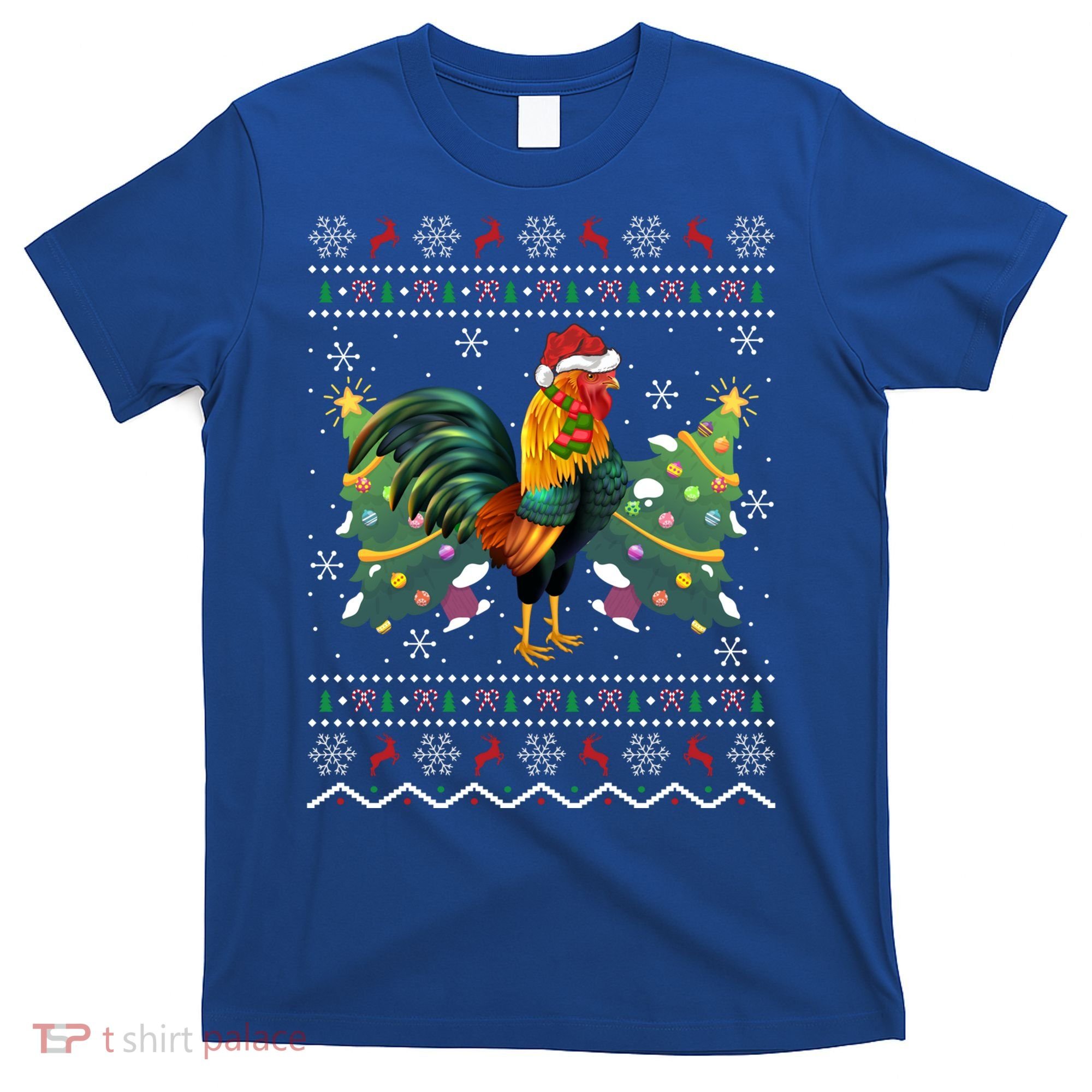 Rooster Lover Xmas Gift Ugly Rooster Christmas Great Gift T-Shirt