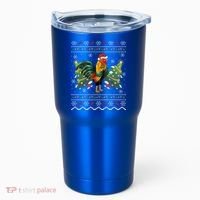 Rooster Lover Xmas Gift Ugly Rooster Christmas Great Gift Tumbler thumb 0