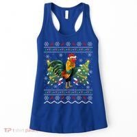 Rooster Lover Xmas Gift Ugly Rooster Christmas Great Gift Women's Tank Top thumb 0