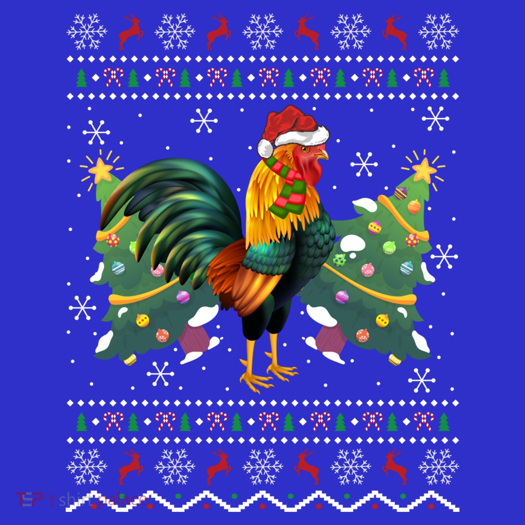 Rooster Lover Xmas Gift Ugly Rooster Christmas Great Gift Women's Tank Top