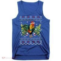 Rooster Lover Xmas Gift Ugly Rooster Christmas Great Gift Tank Top thumb 0