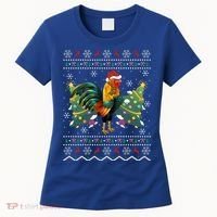 Rooster Lover Xmas Gift Ugly Rooster Christmas Great Gift Women's T-Shirt thumb 0