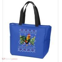 Rooster Lover Xmas Gift Ugly Rooster Christmas Great Gift Tote Bag thumb 3