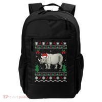 Rhinoceros Lover Xmas Gift Ugly Rhino Christmas Meaningful Gift Backpack thumb 0