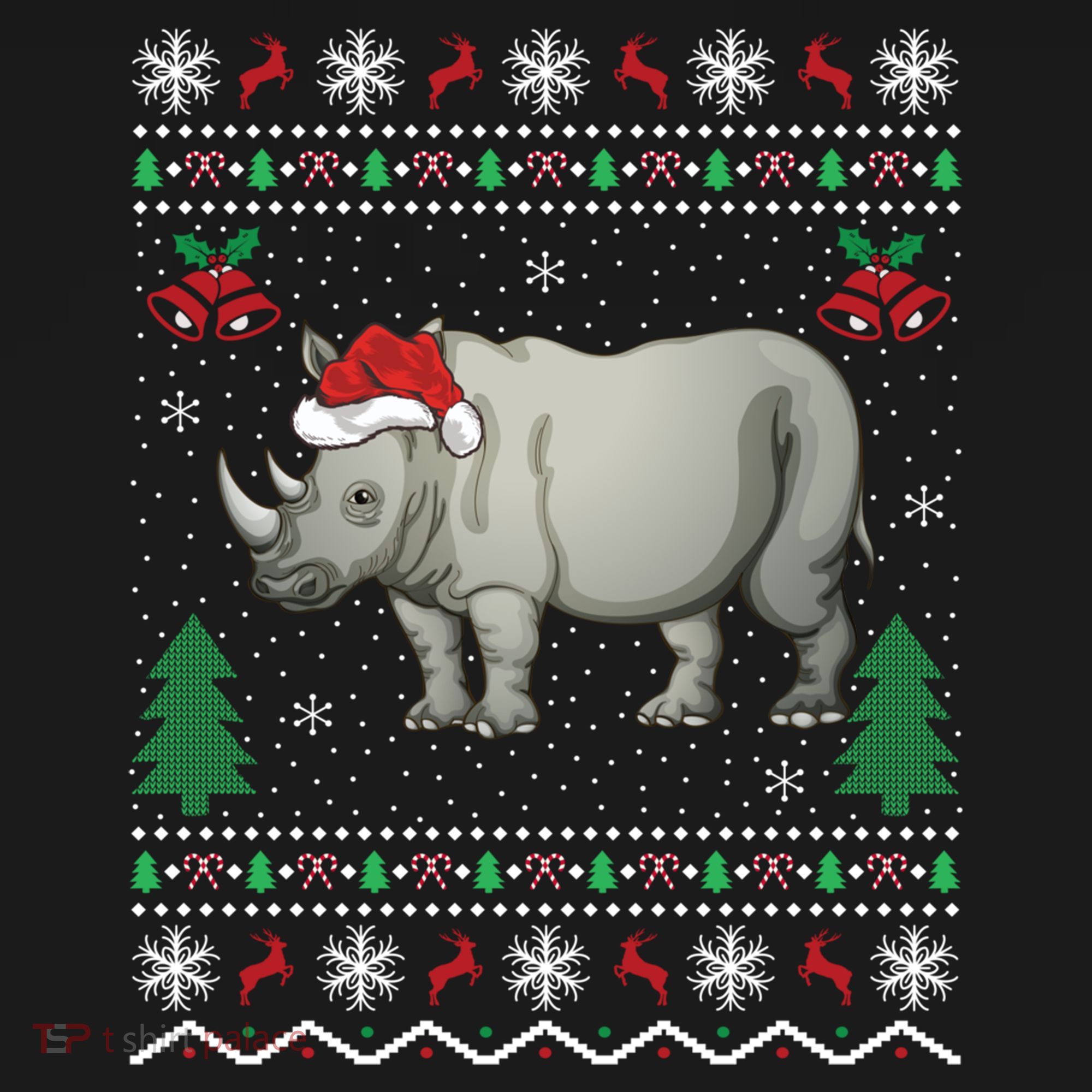 Rhinoceros Lover Xmas Gift Ugly Rhino Christmas Meaningful Gift Ornament