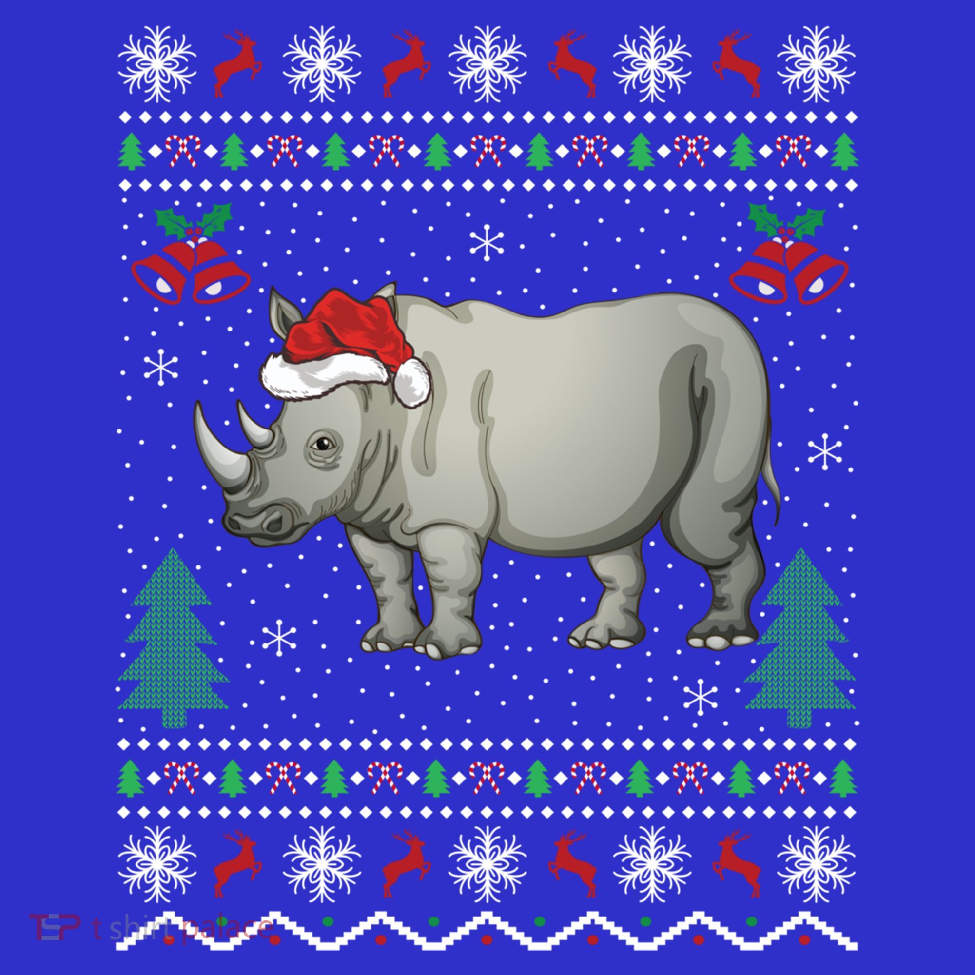 Rhinoceros Lover Xmas Gift Ugly Rhino Christmas Meaningful Gift Long Sleeve Shirt
