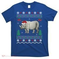 Rhinoceros Lover Xmas Gift Ugly Rhino Christmas Meaningful Gift T-Shirt thumb 0