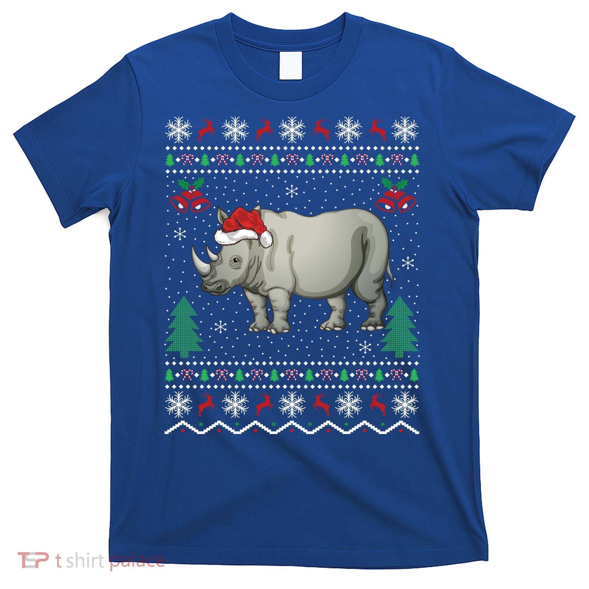 Rhinoceros Lover Xmas Gift Ugly Rhino Christmas Meaningful Gift T-Shirt