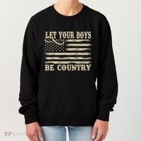Retro Let Your Boy Be Country Women's Sweatshirt thumb 0