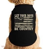 Retro Let Your Boy Be Country Doggie Tank thumb 0