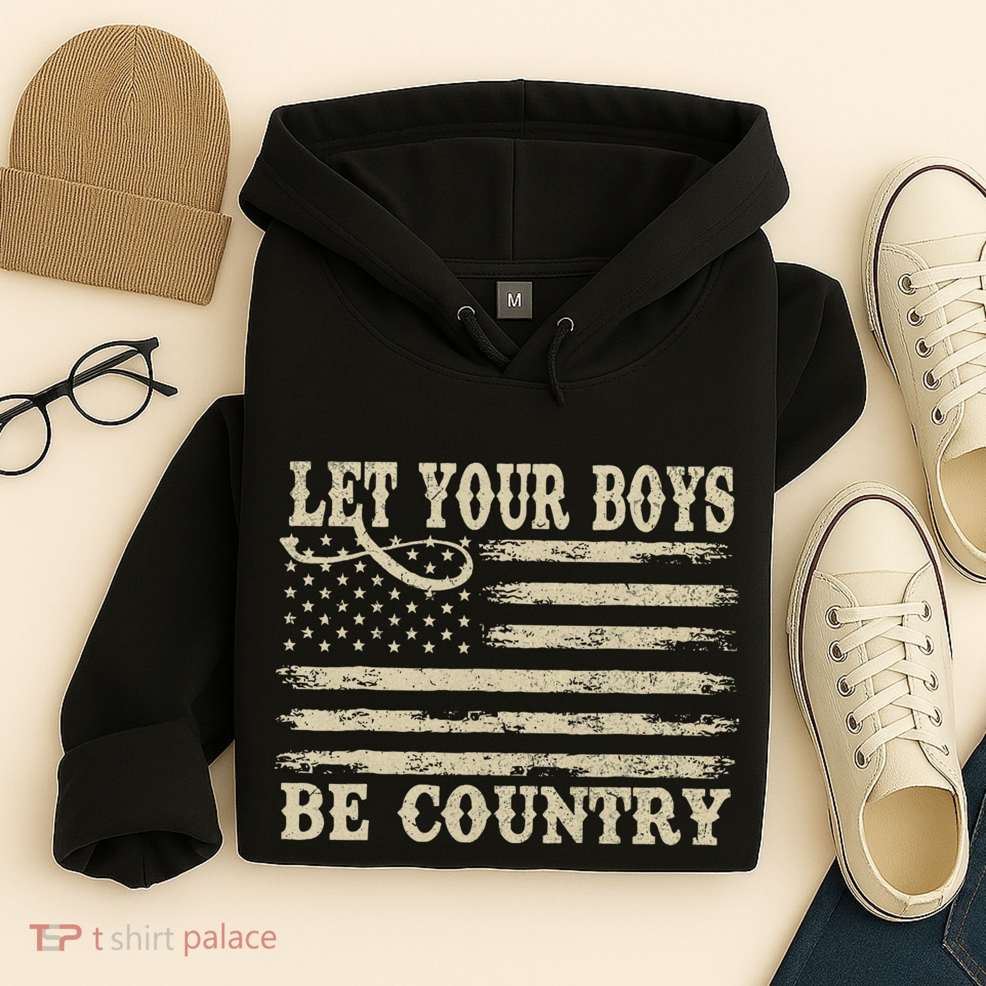 Retro Let Your Boy Be Country Hoodie