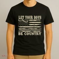 Retro Let Your Boy Be Country T-Shirt thumb 3