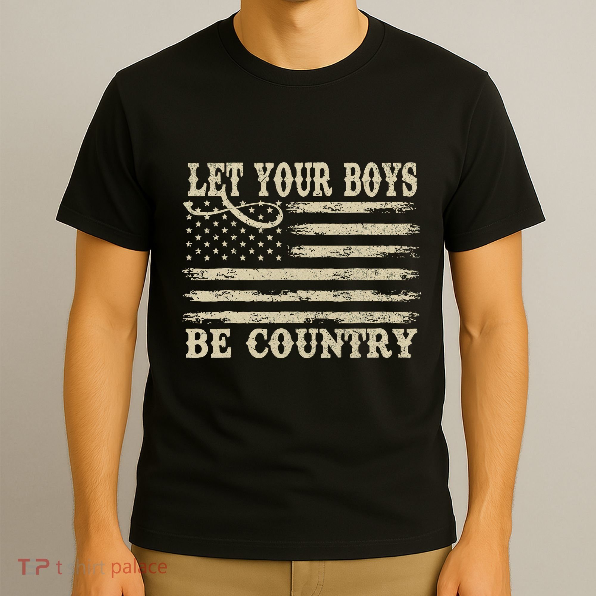 Retro Let Your Boy Be Country T-Shirt