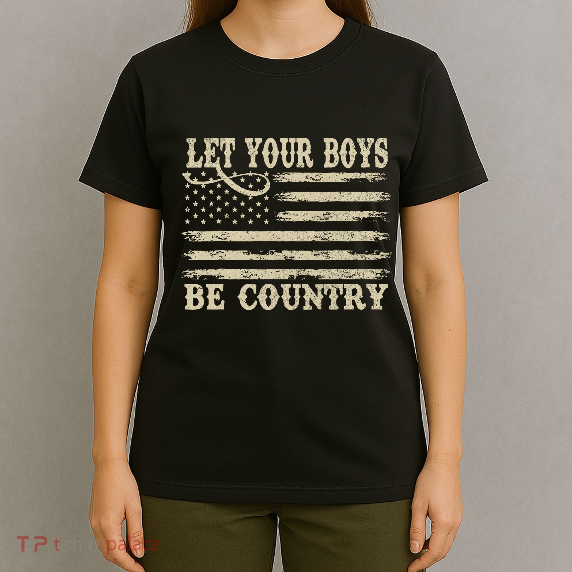 Retro Let Your Boy Be Country T-Shirt