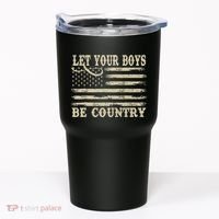 Retro Let Your Boy Be Country Tumbler thumb 0