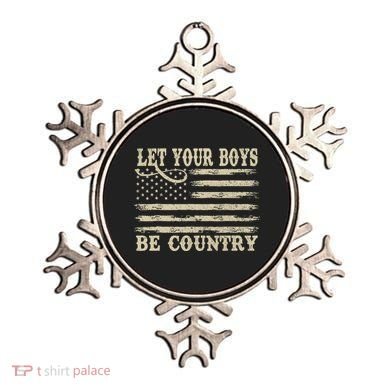 Retro Let Your Boy Be Country Ornament