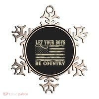 Retro Let Your Boy Be Country Ornament thumb 0