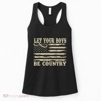 Retro Let Your Boy Be Country Women's Tank Top thumb 0