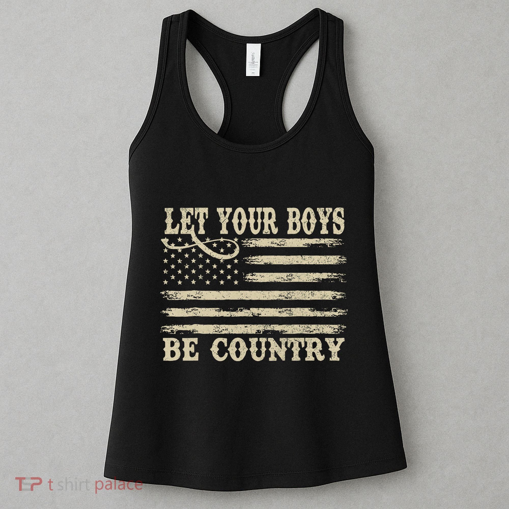 Retro Let Your Boy Be Country Women's Tank Top