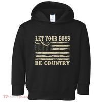 Retro Let Your Boy Be Country Toddler Hoodie thumb 0