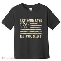 Retro Let Your Boy Be Country Toddler T-Shirt thumb 0