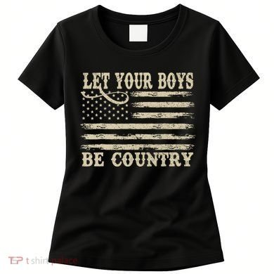 Retro Let Your Boy Be Country Women's T-Shirt
