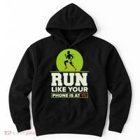 Run Like Your Phone 1 Cross Country Xc Hoodie thumb 0
