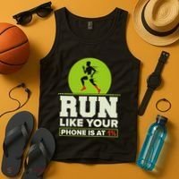 Run Like Your Phone 1 Cross Country Xc Tank Top thumb 4