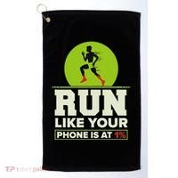 Run Like Your Phone 1 Cross Country Xc Golf Towel thumb 0