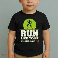Run Like Your Phone 1 Cross Country Xc Toddler T-Shirt thumb 2