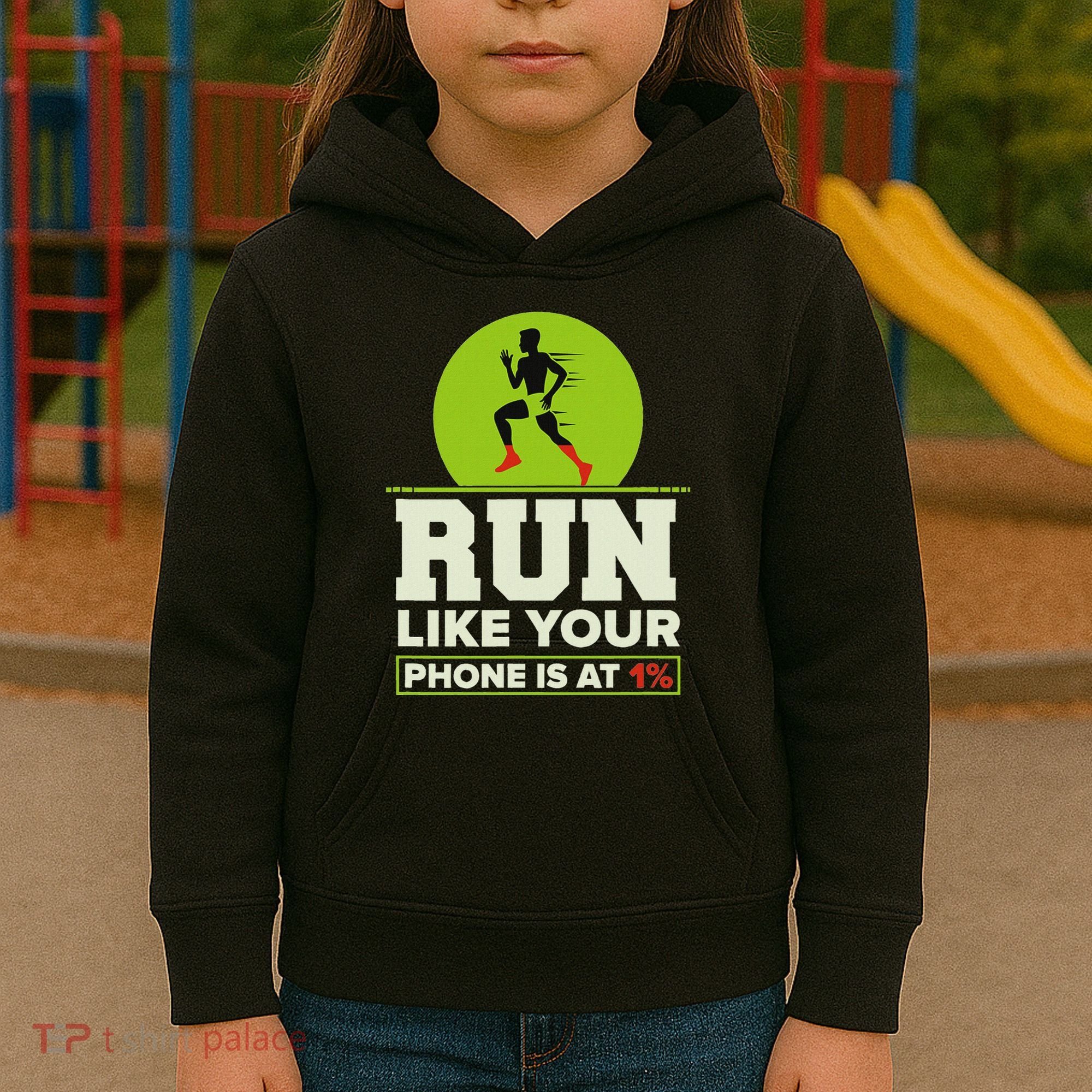 Run Like Your Phone 1 Cross Country Xc Kids Hoodie