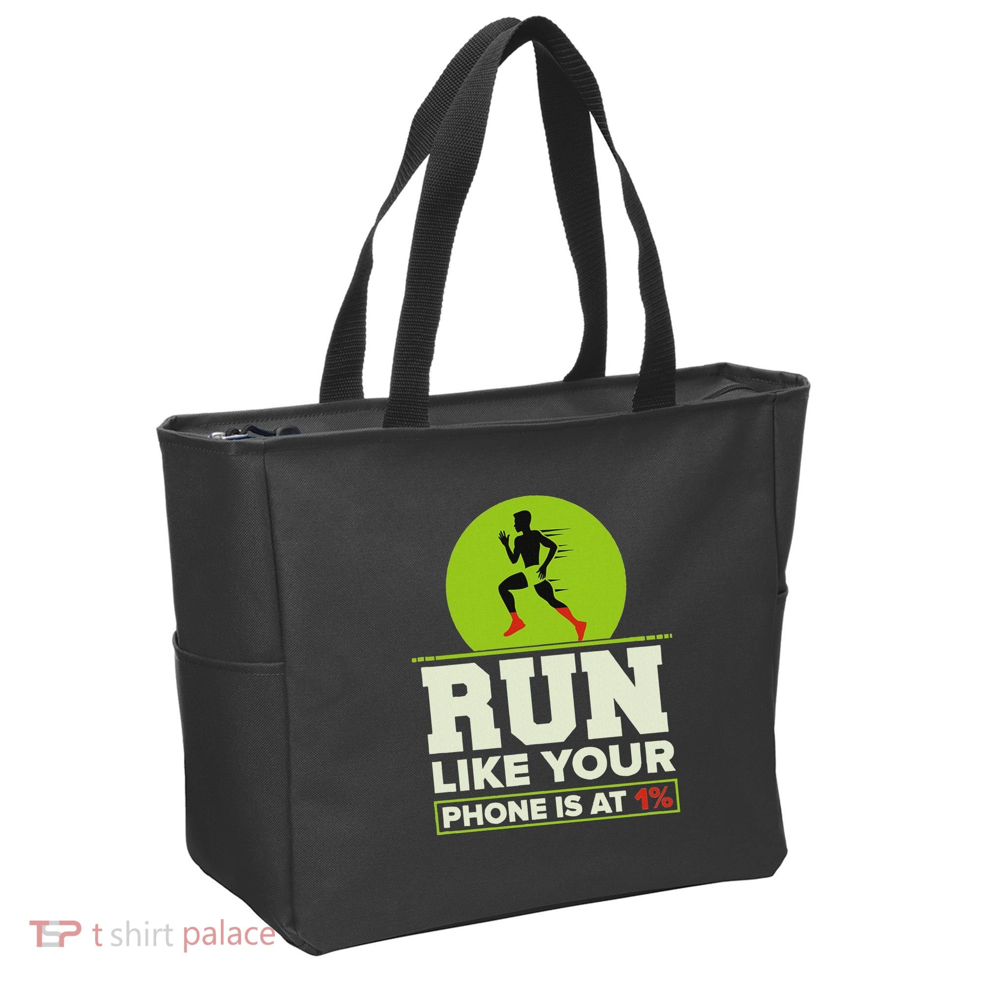 Run Like Your Phone 1 Cross Country Xc Tote Bag